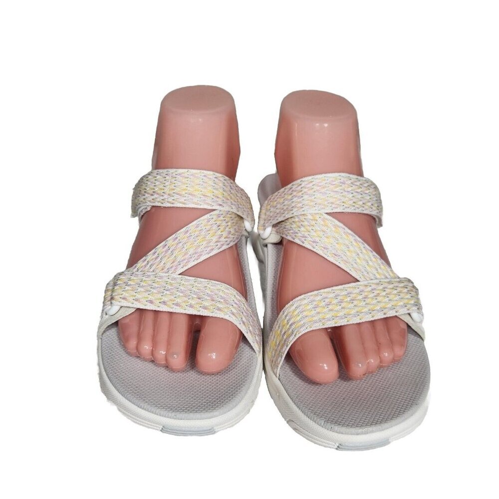Dansko Women's Rosette Ivory Multi Webbing Sandal Size EU 36 US 5.5/ 6 --+83